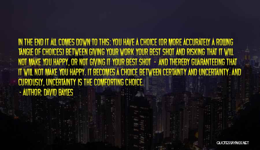 Giving The Best Of You Quotes By David Bayles