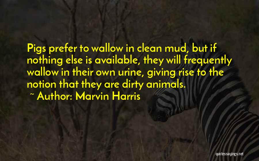Giving To Animals Quotes By Marvin Harris