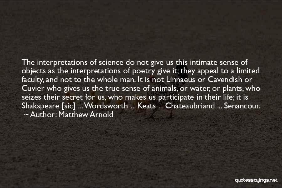 Giving To Animals Quotes By Matthew Arnold