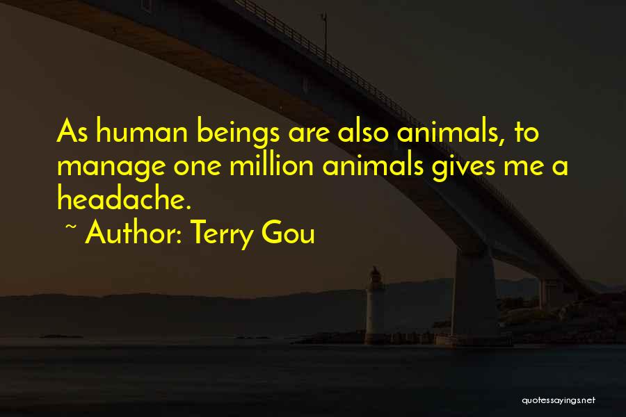 Giving To Animals Quotes By Terry Gou