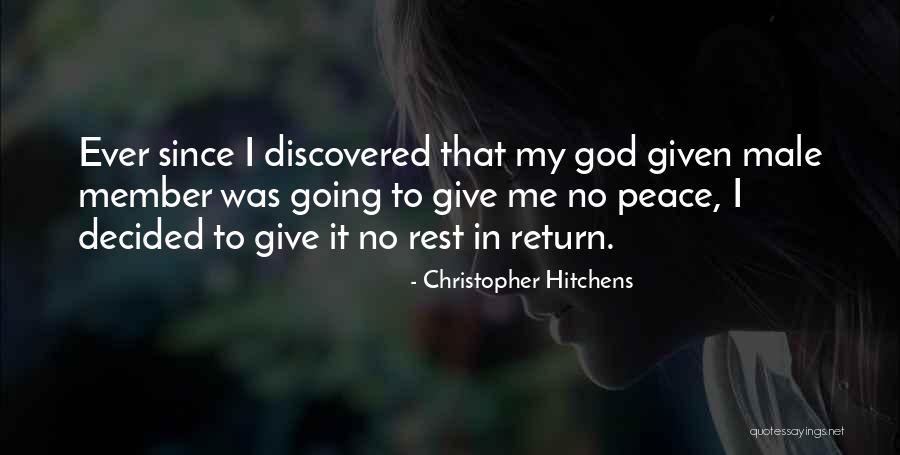 Giving To God Quotes By Christopher Hitchens