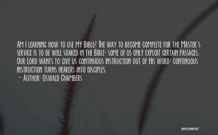 Giving To Others Bible Quotes By Oswald Chambers