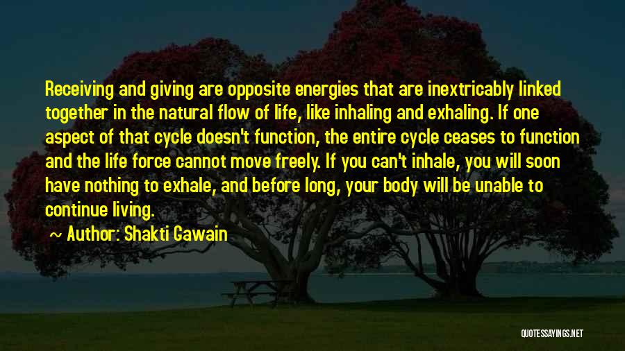 Giving Up And Moving On Quotes By Shakti Gawain