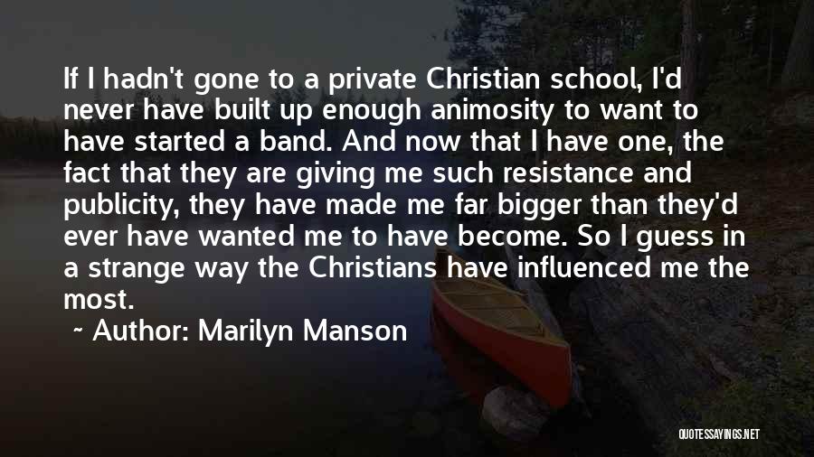 Giving Up Christian Quotes By Marilyn Manson