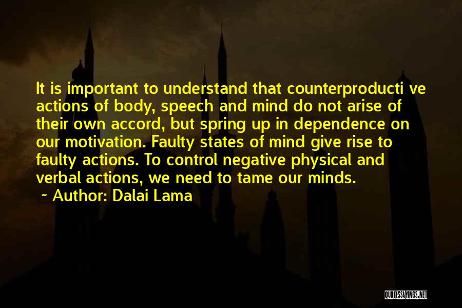 Giving Up Control Quotes By Dalai Lama