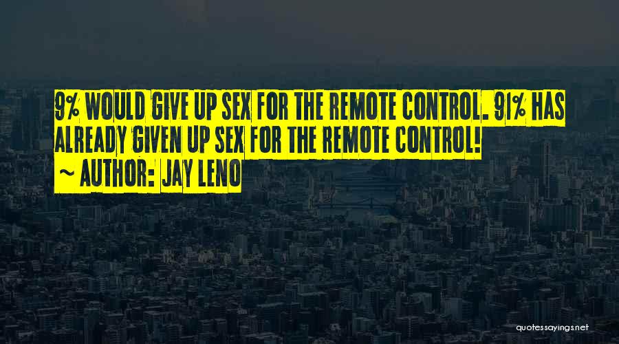 Giving Up Control Quotes By Jay Leno