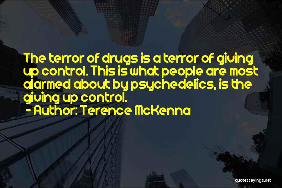 Giving Up Control Quotes By Terence McKenna