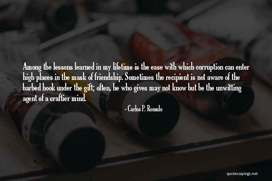 Giving Up Friendship Quotes By Carlos P. Romulo Giving Up Friendship Quotes By Carlos P. Romulo