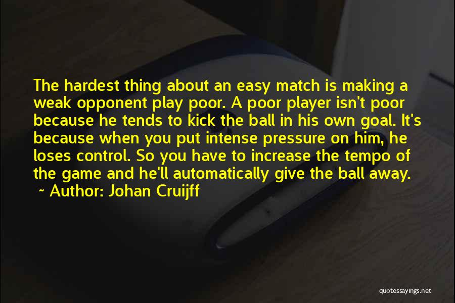 Giving Up Isn't Easy Quotes By Johan Cruijff