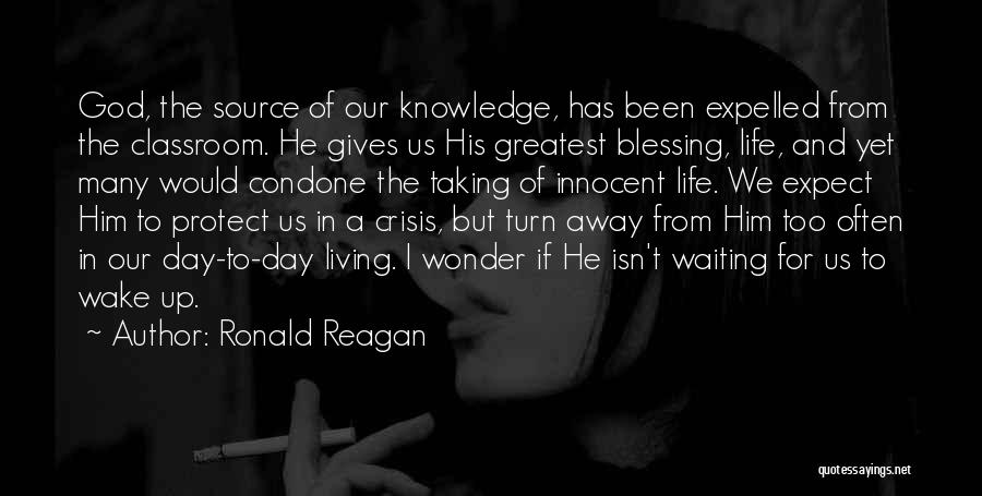 Giving Up Life Quotes By Ronald Reagan