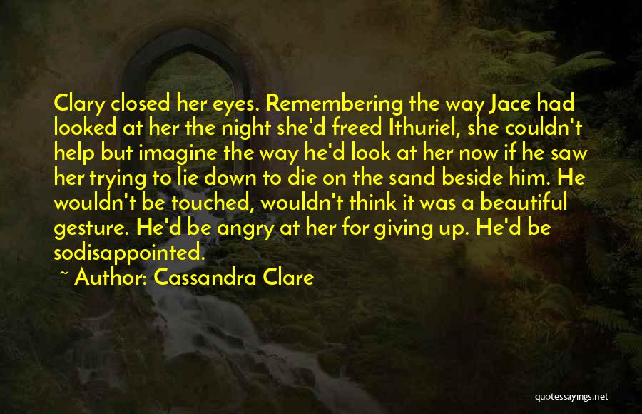 Giving Up On Her Quotes By Cassandra Clare