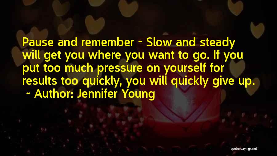 Giving Up On Yourself Quotes By Jennifer Young