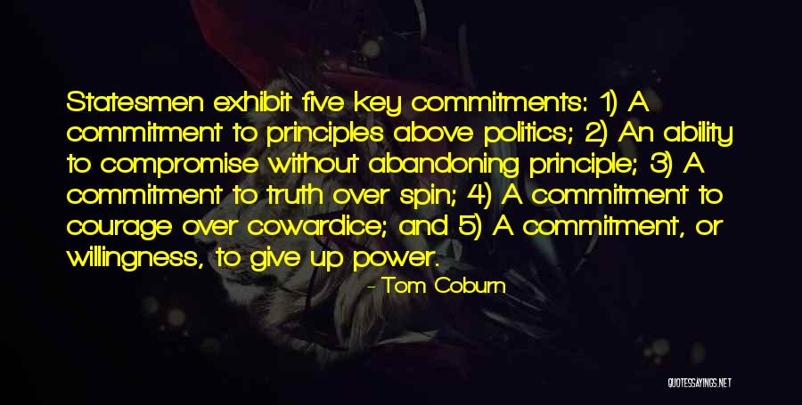 Giving Up Power Quotes By Tom Coburn