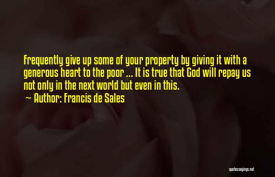 Giving Up Quotes By Francis De Sales