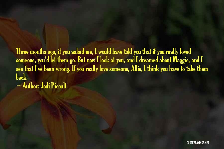 Giving Up Someone You Love Quotes By Jodi Picoult