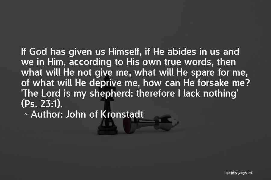 Giving What We Can Quotes By John Of Kronstadt