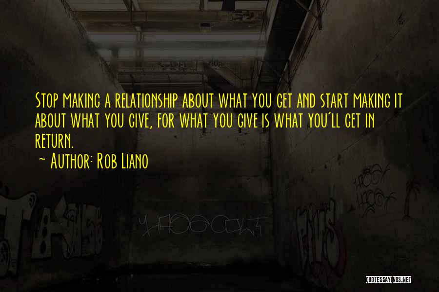 Giving Your All And Not Getting Nothing In Return Quotes By Rob Liano