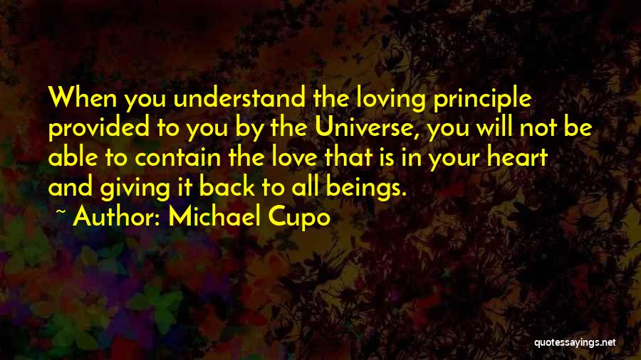 Giving Your Heart Quotes By Michael Cupo