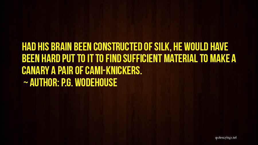 G'kar Quotes By P.G. Wodehouse