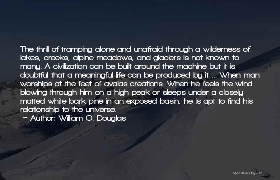 Glaciers Quotes By William O. Douglas