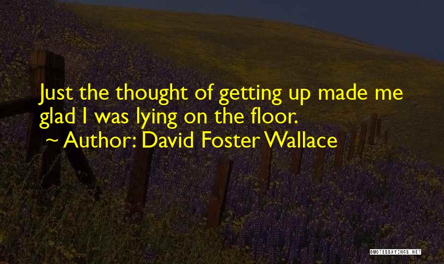 Glad Its Over Quotes By David Foster Wallace