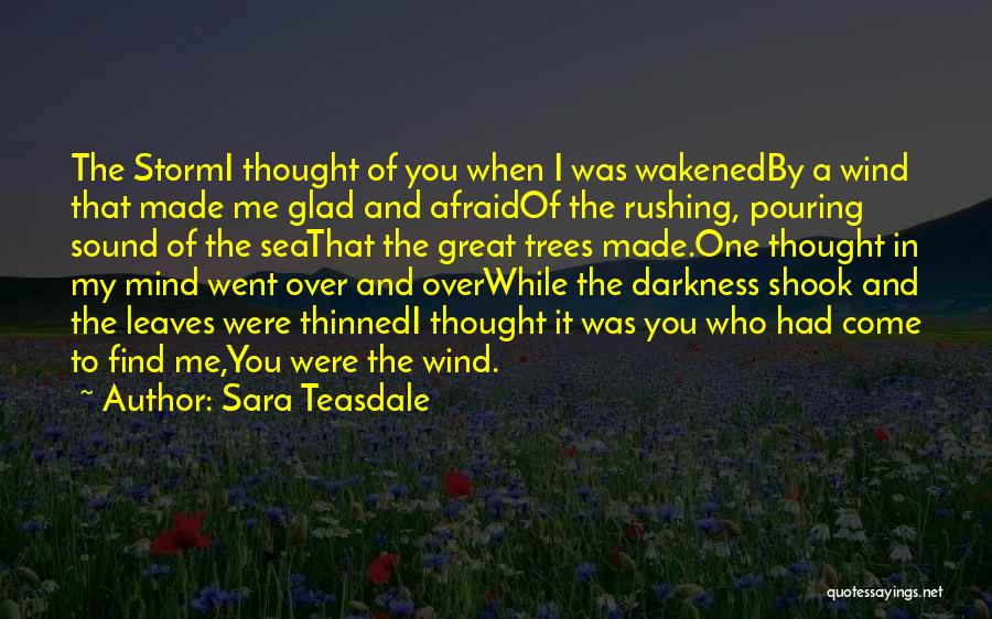 Glad To Find You Quotes By Sara Teasdale