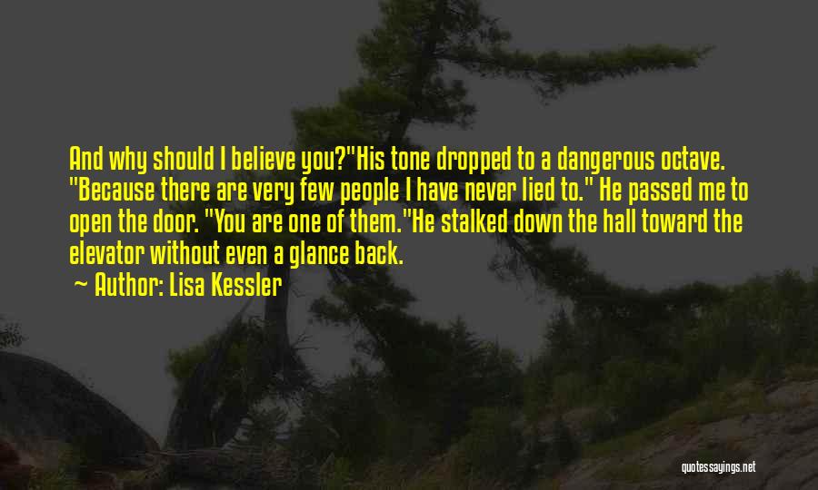 Glance Back Quotes By Lisa Kessler