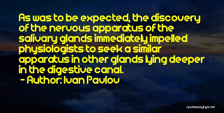 Glands Quotes By Ivan Pavlov