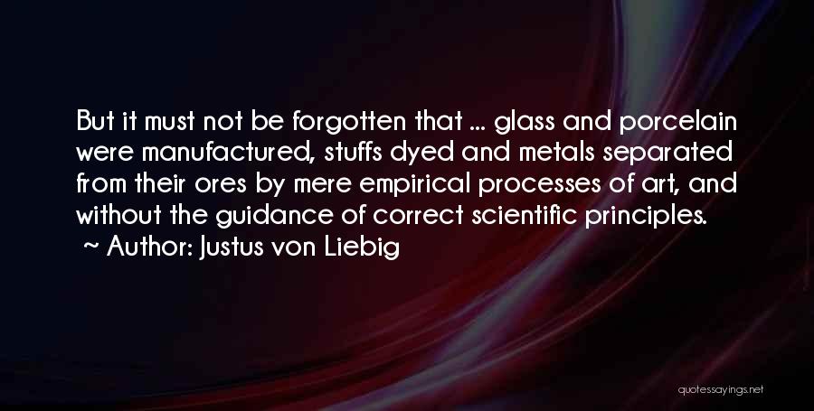 Glass Art Quotes By Justus Von Liebig