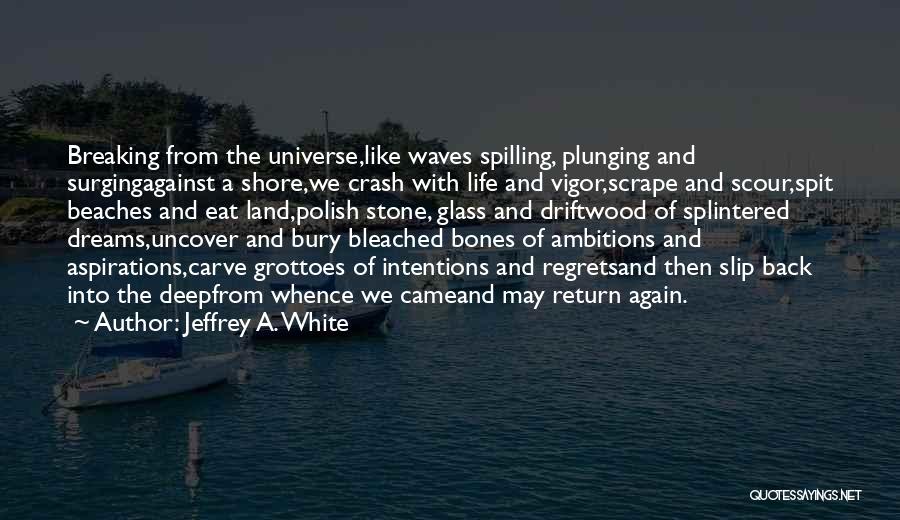 Glass Breaking Quotes By Jeffrey A. White