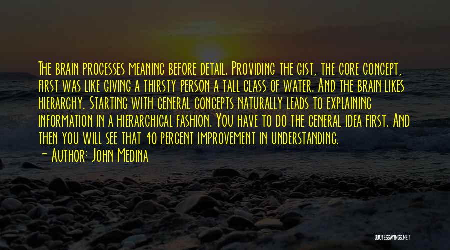 Glass Of Water Quotes By John Medina