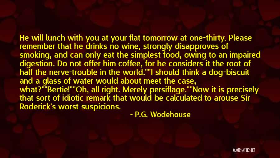 Glass Of Water Quotes By P.G. Wodehouse