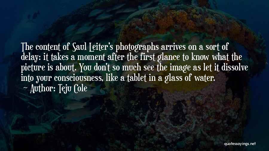 Glass Of Water Quotes By Teju Cole