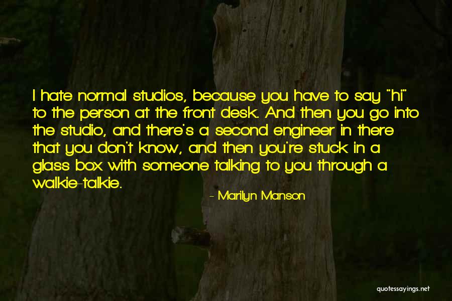 Glasses Quotes By Marilyn Manson