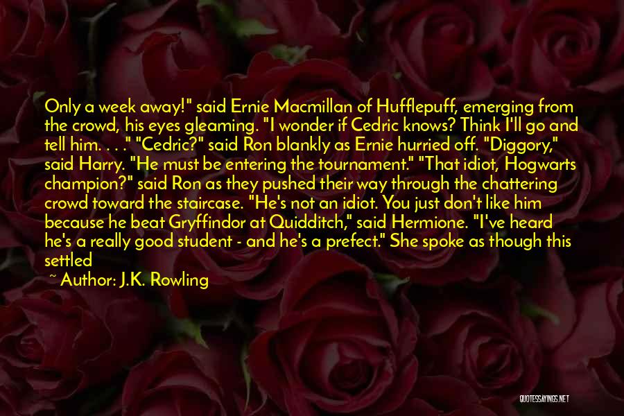 Gleaming Eyes Quotes By J.K. Rowling