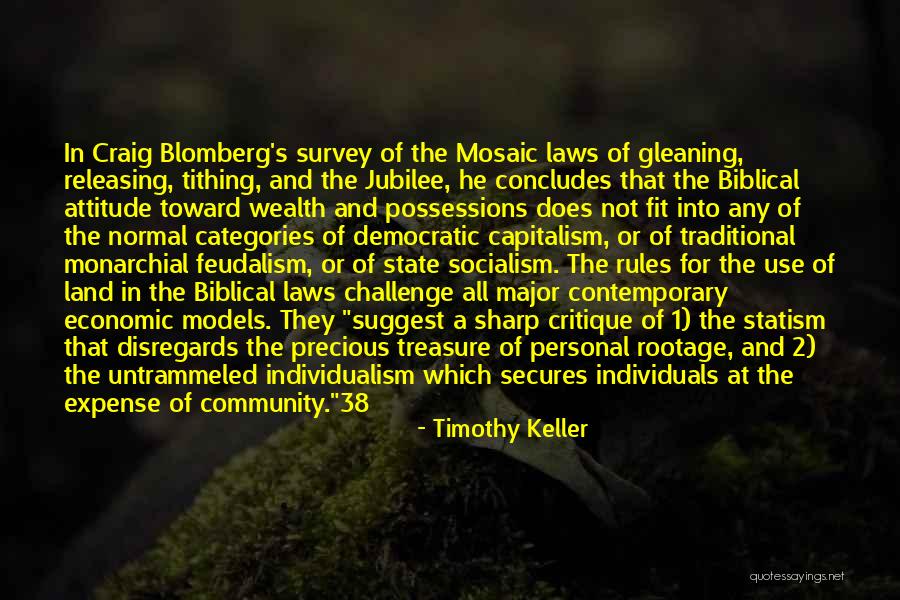 Gleaning Quotes By Timothy Keller