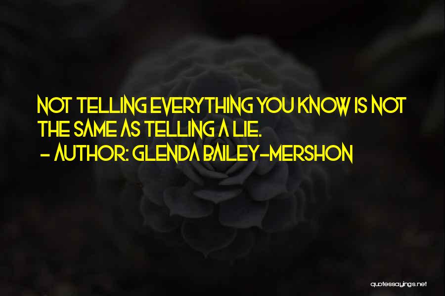 Glenda Bailey-Mershon Quotes 1474860