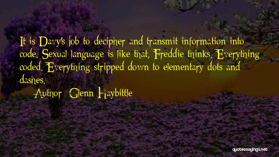 Glenn Haybittle Quotes 1112999