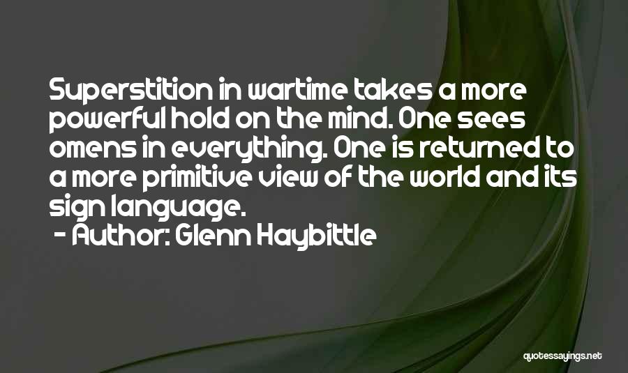 Glenn Haybittle Quotes 2003614