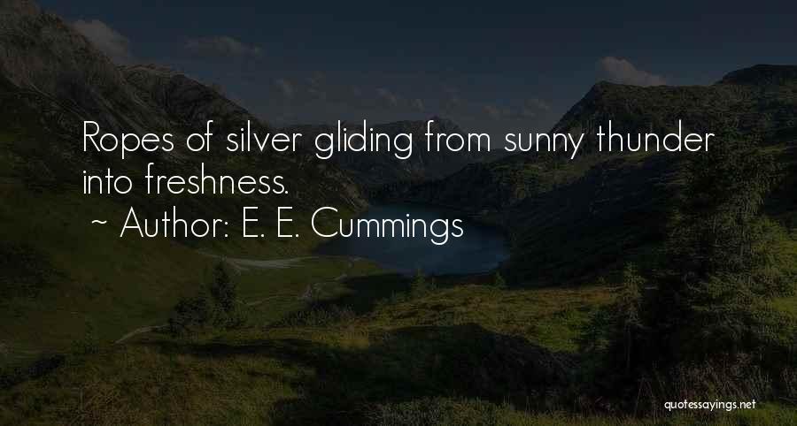 Gliding Quotes By E. E. Cummings