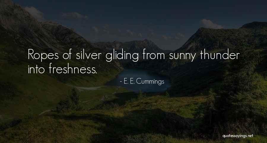 Gliding Quotes By E. E. Cummings