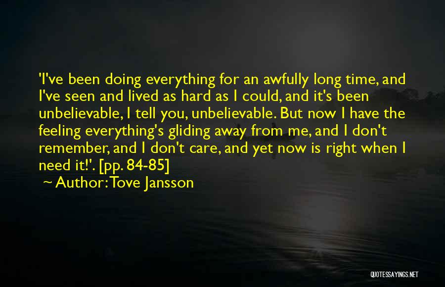 Gliding Quotes By Tove Jansson