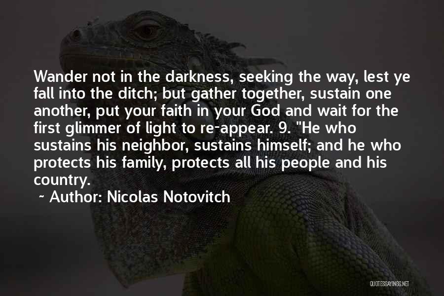 Glimmer Of Light Quotes By Nicolas Notovitch