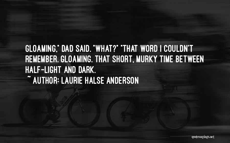Gloaming Quotes By Laurie Halse Anderson