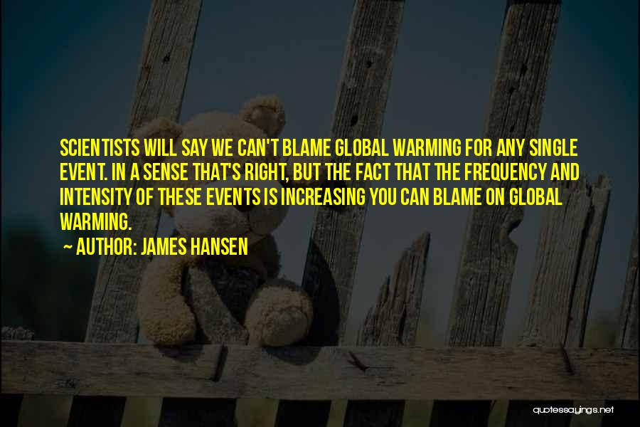 Global Frequency Quotes By James Hansen