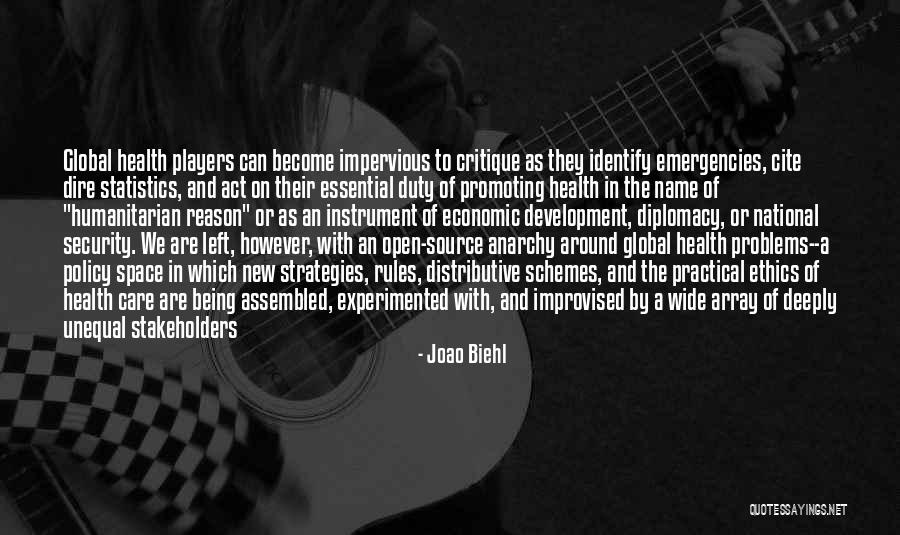 Global Health Care Quotes By Joao Biehl