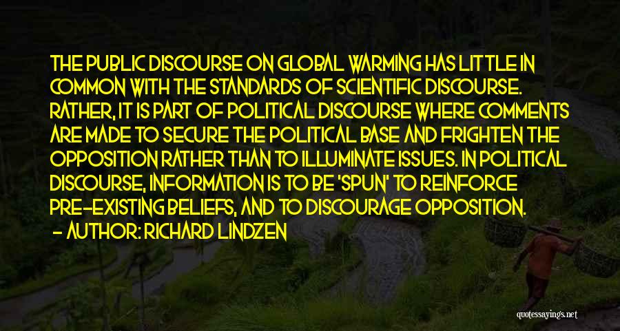 Global Issues Quotes By Richard Lindzen