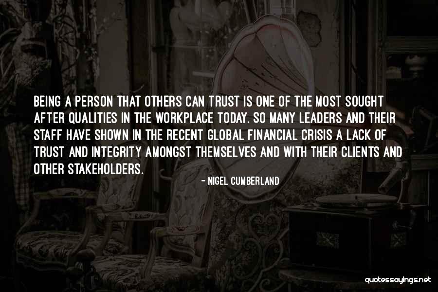 Global Leadership Quotes By Nigel Cumberland Global Leadership Quotes By Nigel Cumberland