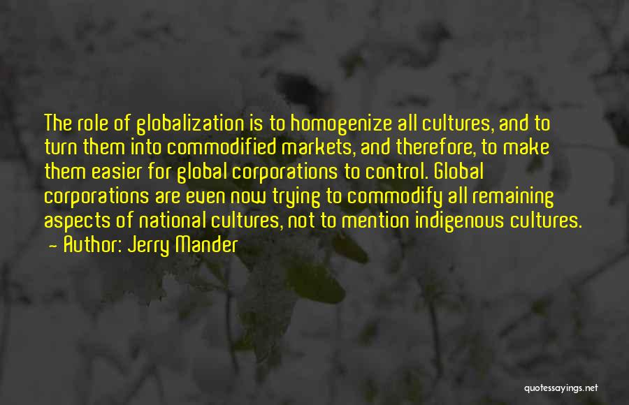 Global Markets Quotes By Jerry Mander