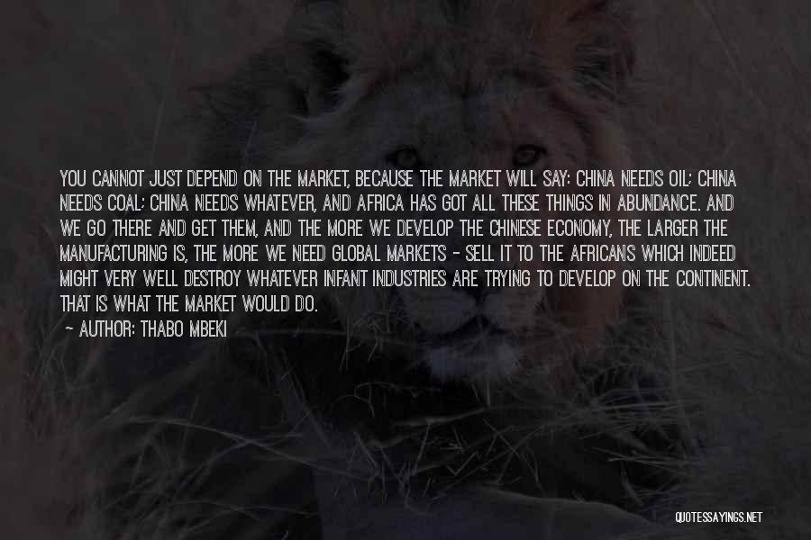 Global Markets Quotes By Thabo Mbeki